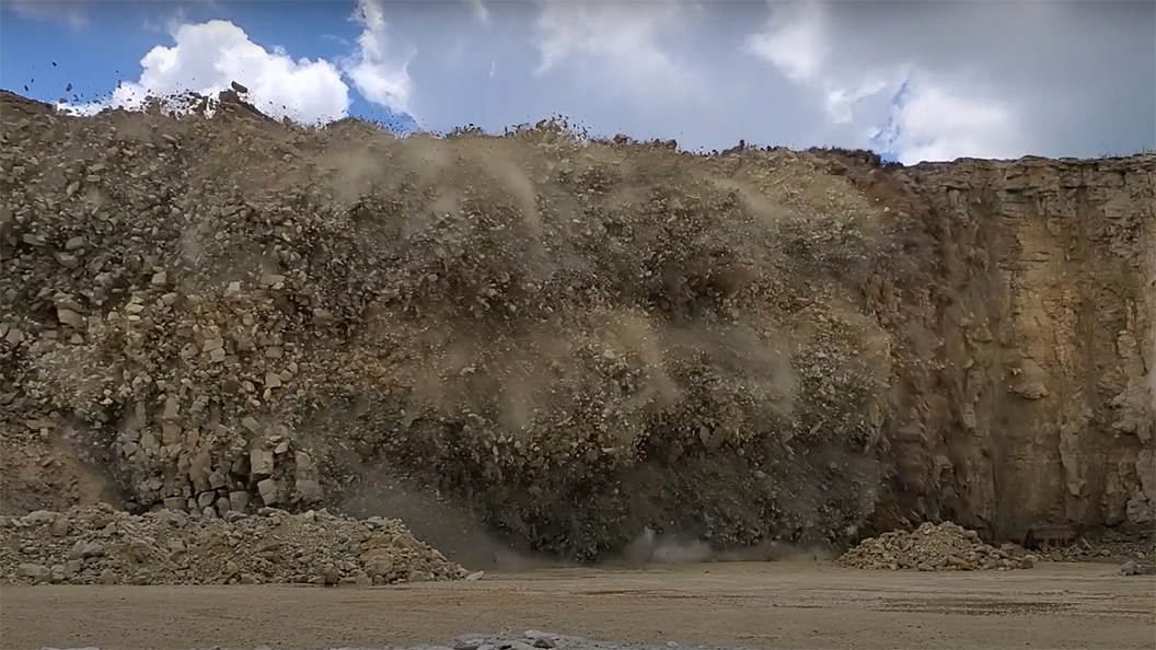 Controlled Rock Blasting operation