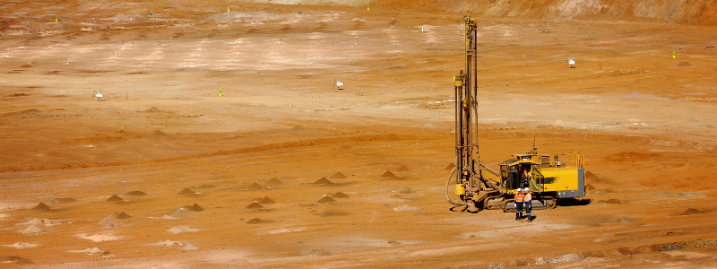 Advanced drilling rig in operation